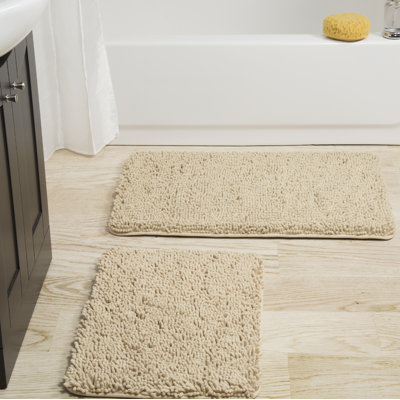 Ivory & Cream Bath Rugs & Mats You'll Love in 2019 | Wayfair